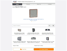 Tablet Screenshot of hepaair-filter.com